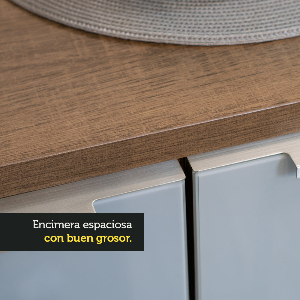 Tapa Para Bajo Mesada 120 cm Madesa Marrón