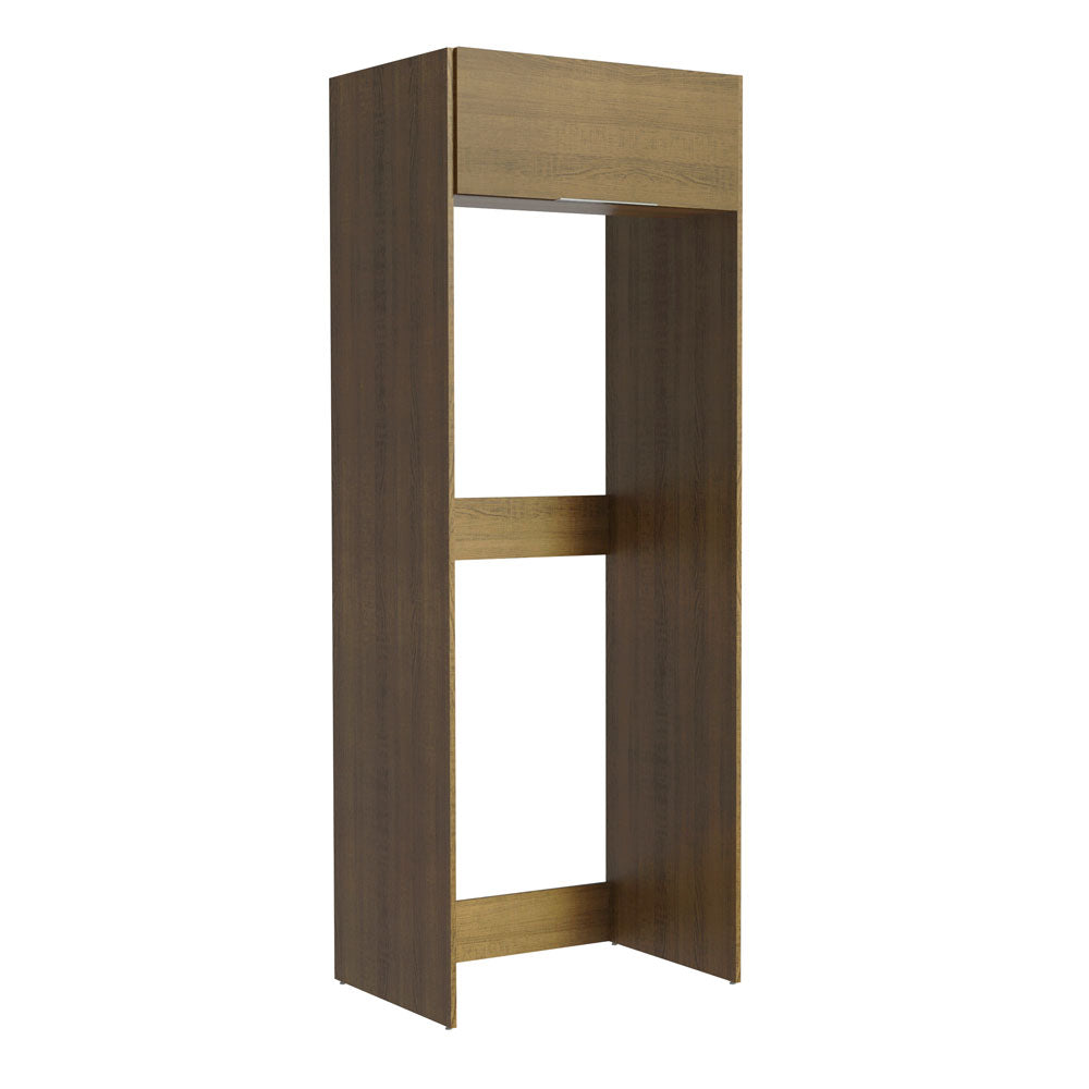 Mueble para Empotrar Heladera 1 Puerta Abatible Marrón Stella Madesa