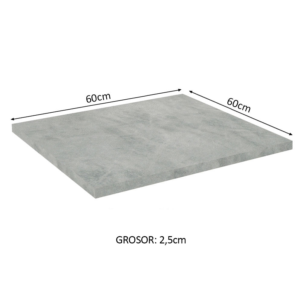 Bacha de acero inoxidable/ Mesada 60 cm Sin cajones Mood