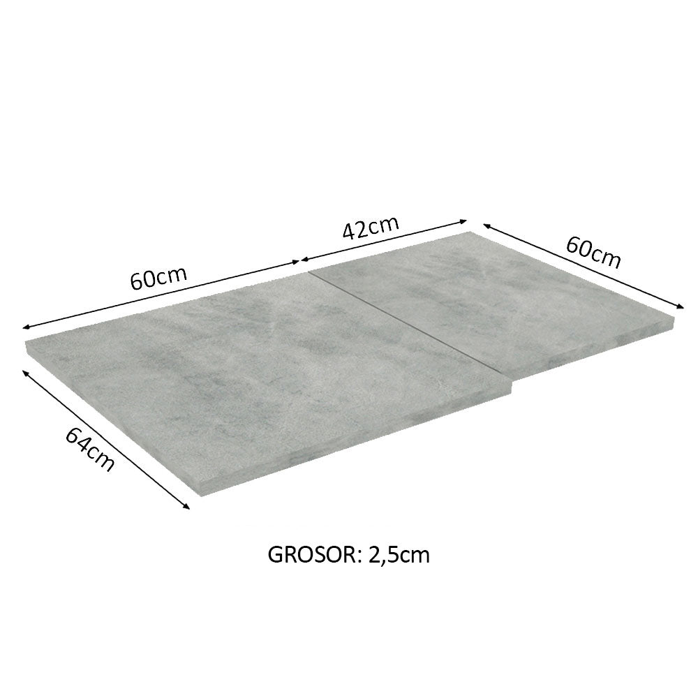 Bacha de acero inoxidable/ Mesada 102 cm Sin cajones Mood