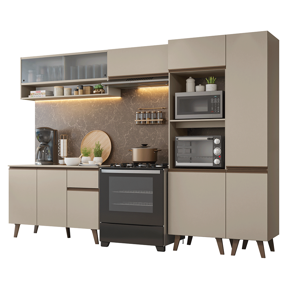 Combo completo de Cocina 300cm Crema Nice 08