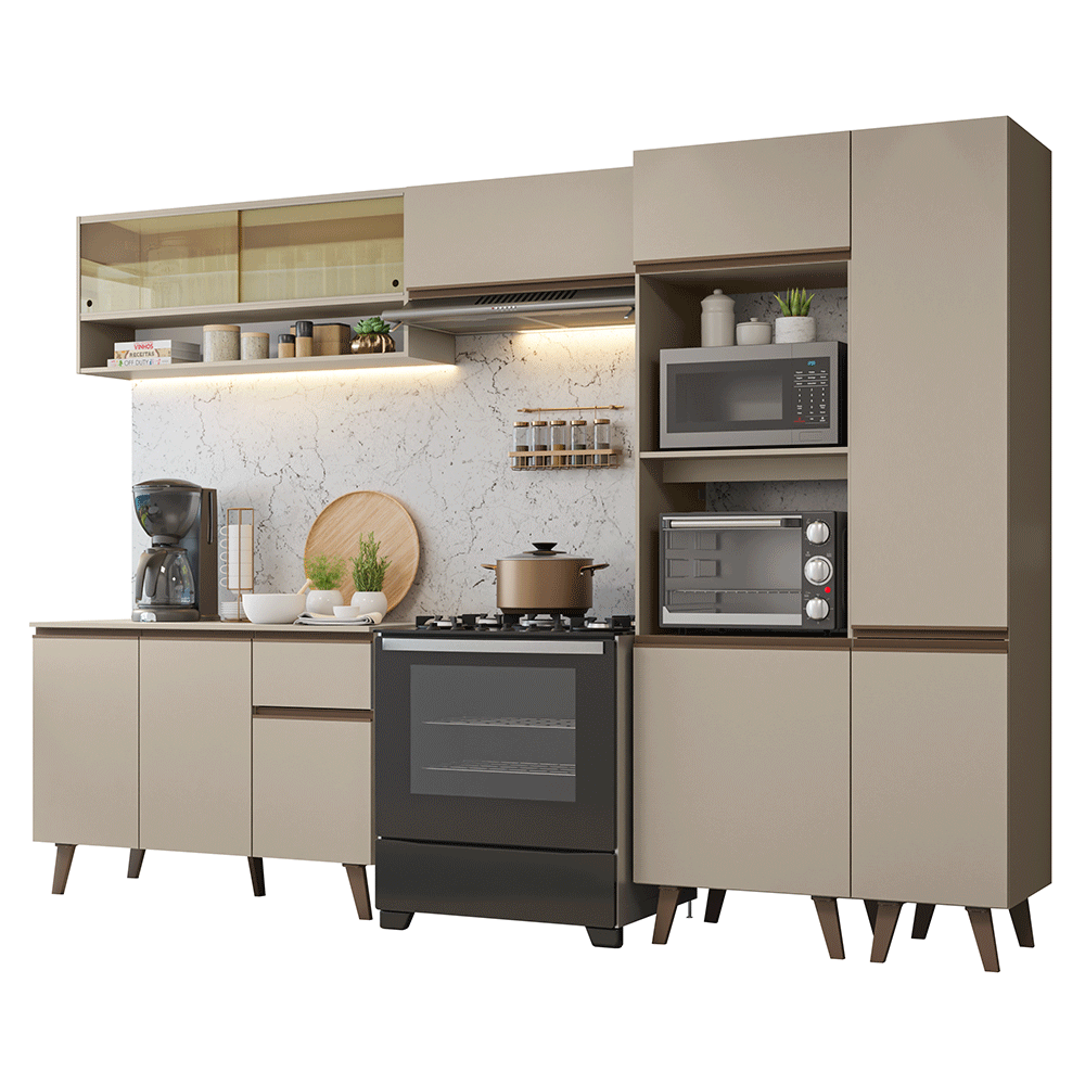 Combo completo de Cocina 300cm Crema Nice 09