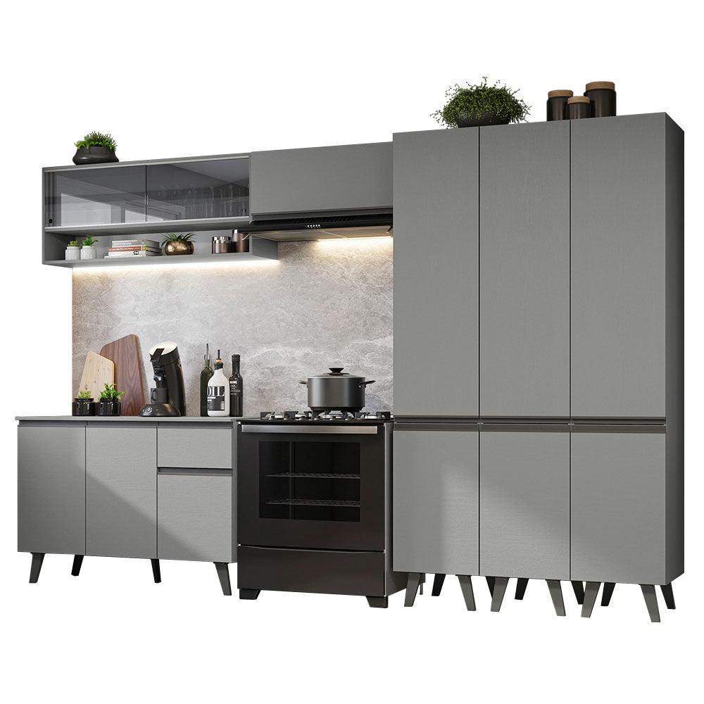 Combo Completo de Cocina 320 cm Gris Nice Madesa 02
