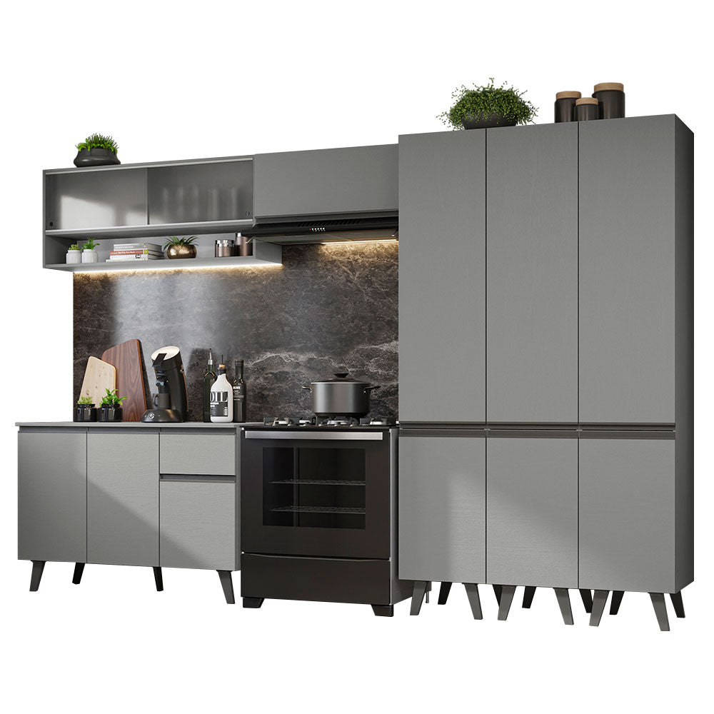 Combo Completo de Cocina 320 cm Gris Nice Madesa 03