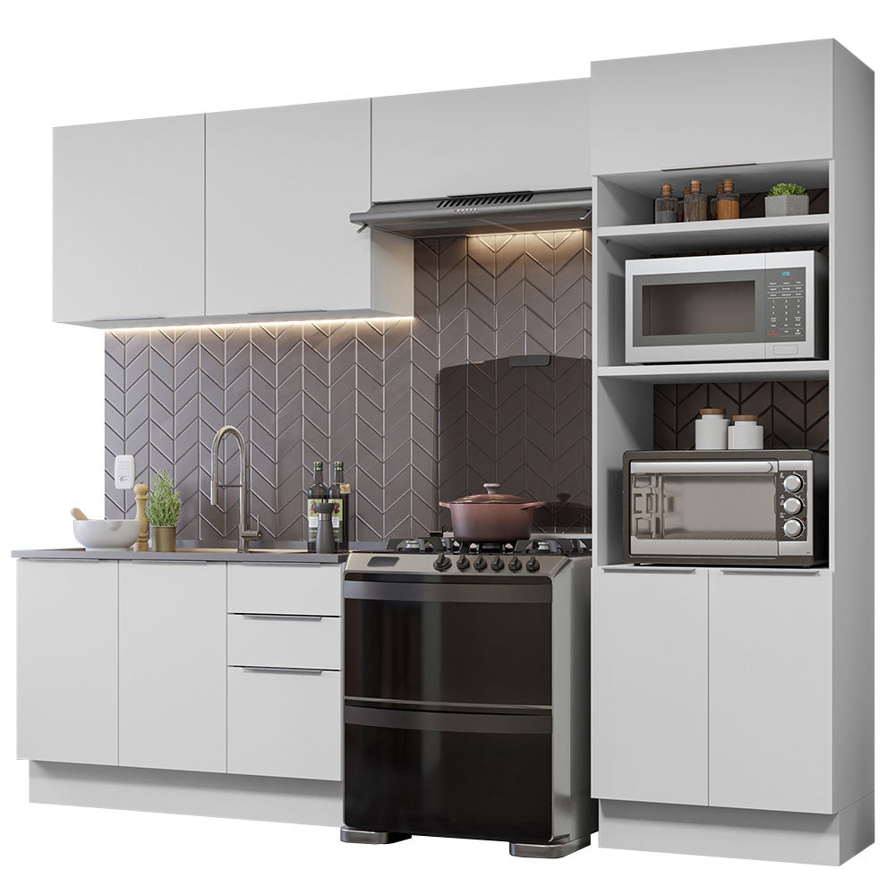 Combo Completo de Cocina 270 cm Blanco Stella Madesa 05