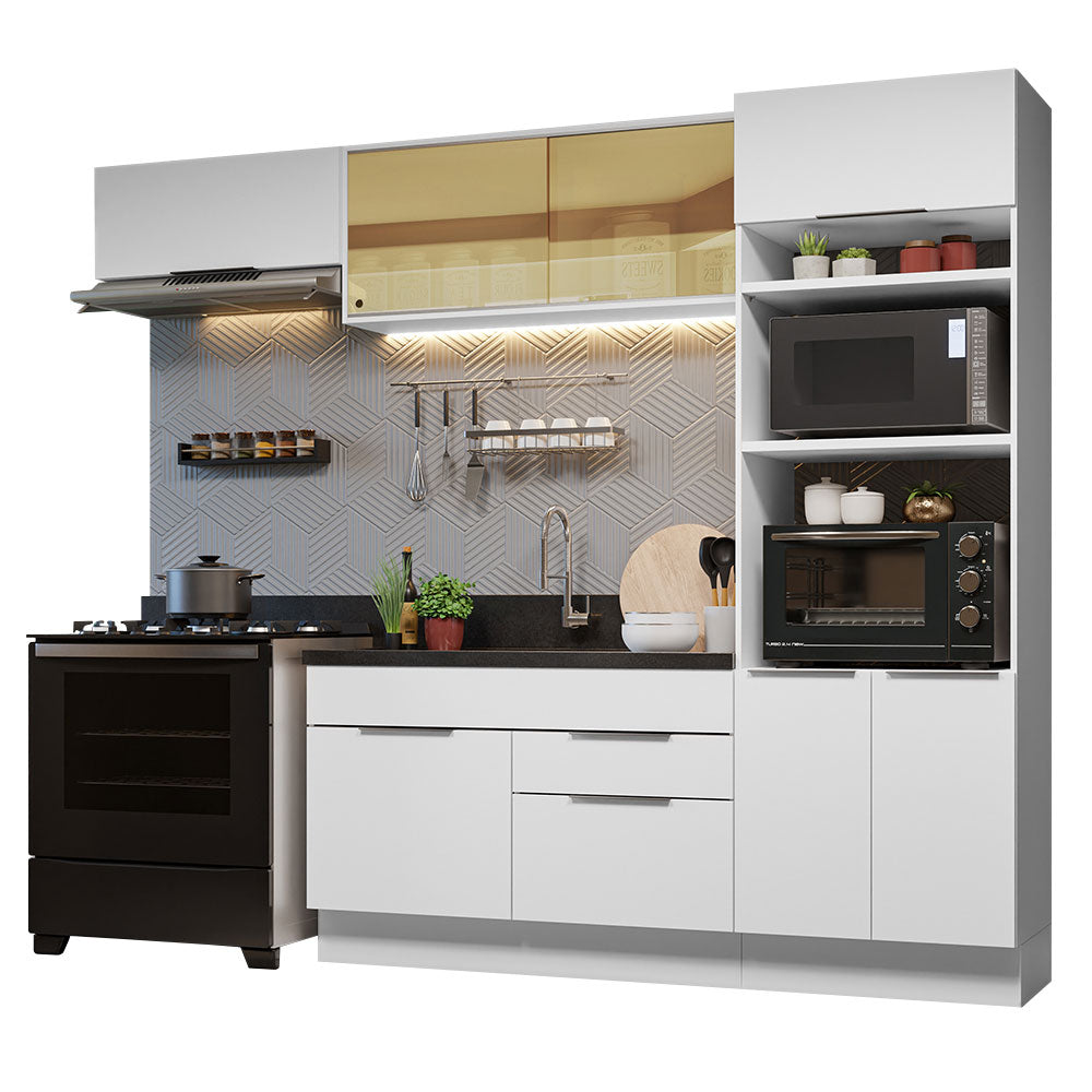 Combo Completo de Cocina 270 cm Blanco Stella Madesa 08