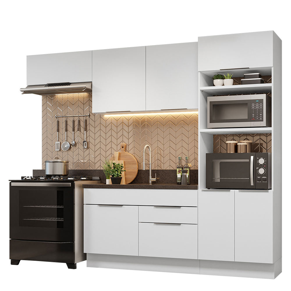 Combo Completo de Cocina 270 cm Blanco Stella Madesa 10