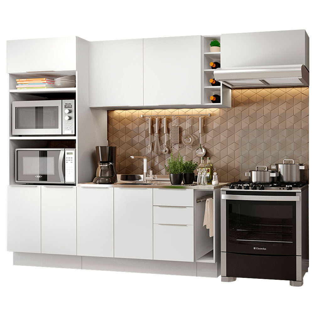 Combo Completo de Cocina 290cm Blanco Stella Madesa 02