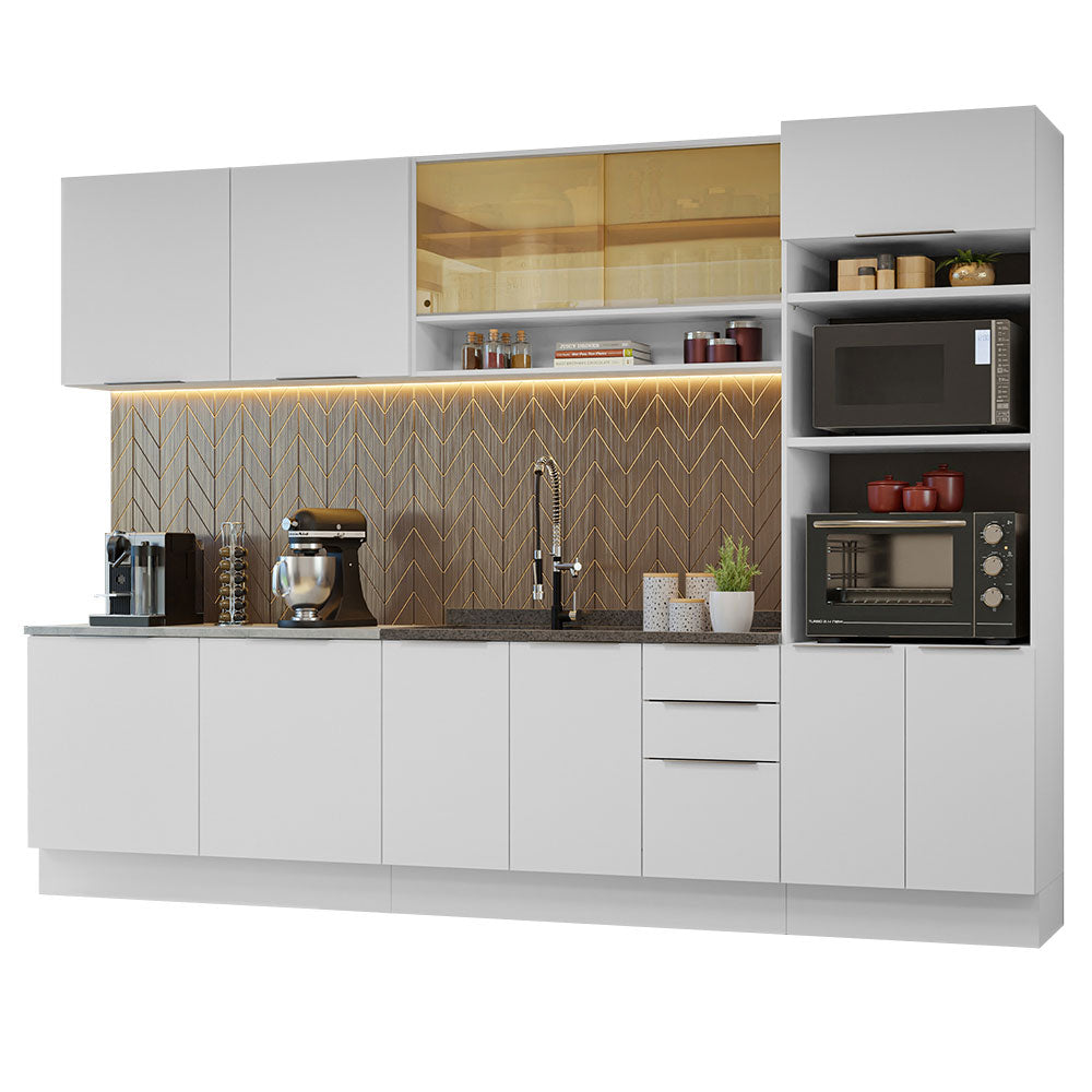 Combo Completo de Cocina 310 cm Blanco Stella Madesa 02