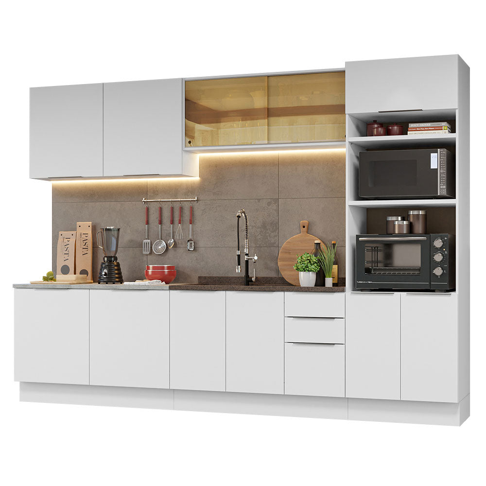 Combo Completo de Cocina 310 cm Blanco Stella Madesa 03