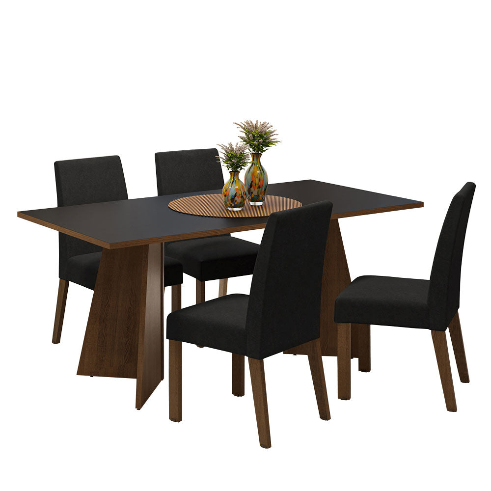 Mesa de Comedor con Mesa y 4 Sillas April Madesa MN 01