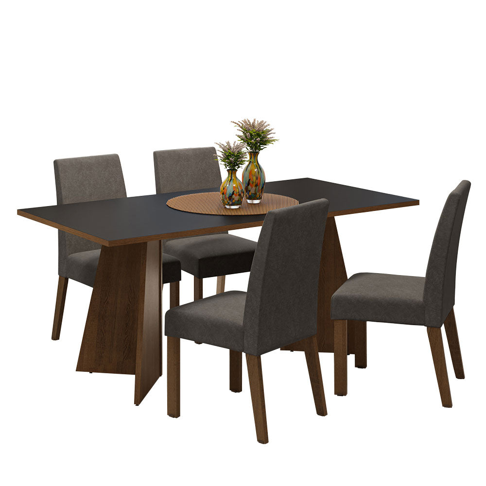 Mesa de Comedor con Mesa y 4 Sillas April Madesa MN