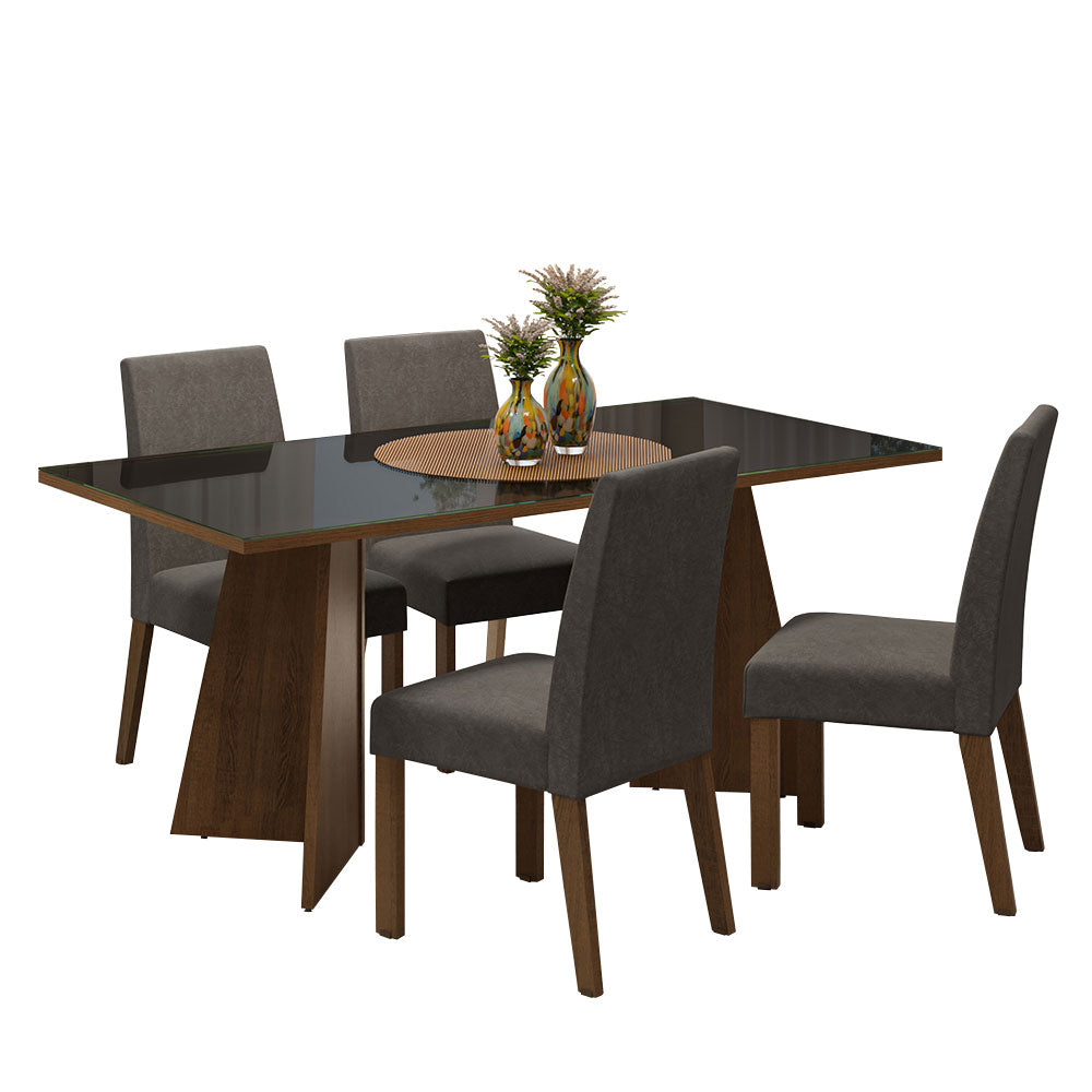 Mesa de Comedor con Mesa y 4 Sillas Taylor Madesa MN