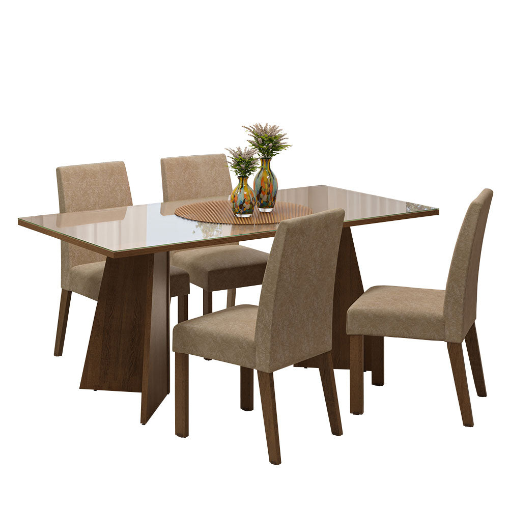 Mesa de Comedor con Mesa y 4 Sillas Taylor Madesa MC