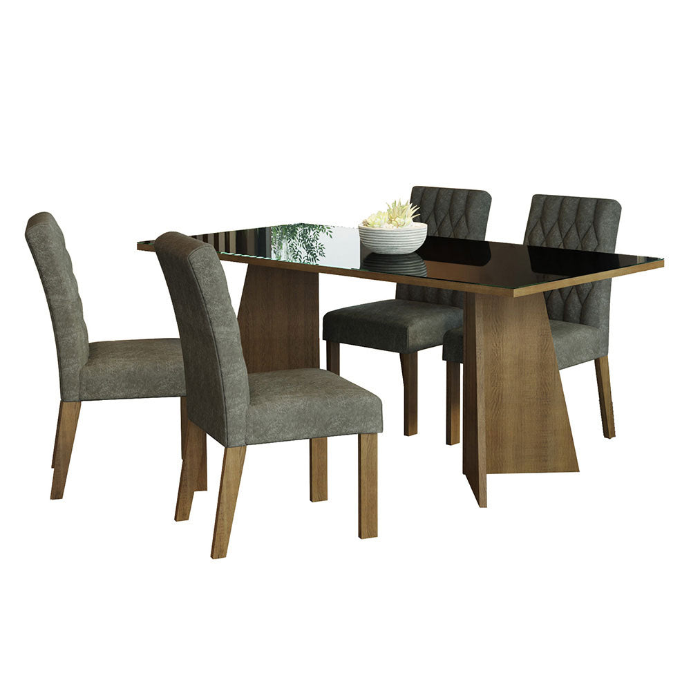 Mesa de Comedor con Mesa y 4 Sillas Harper Madesa MG