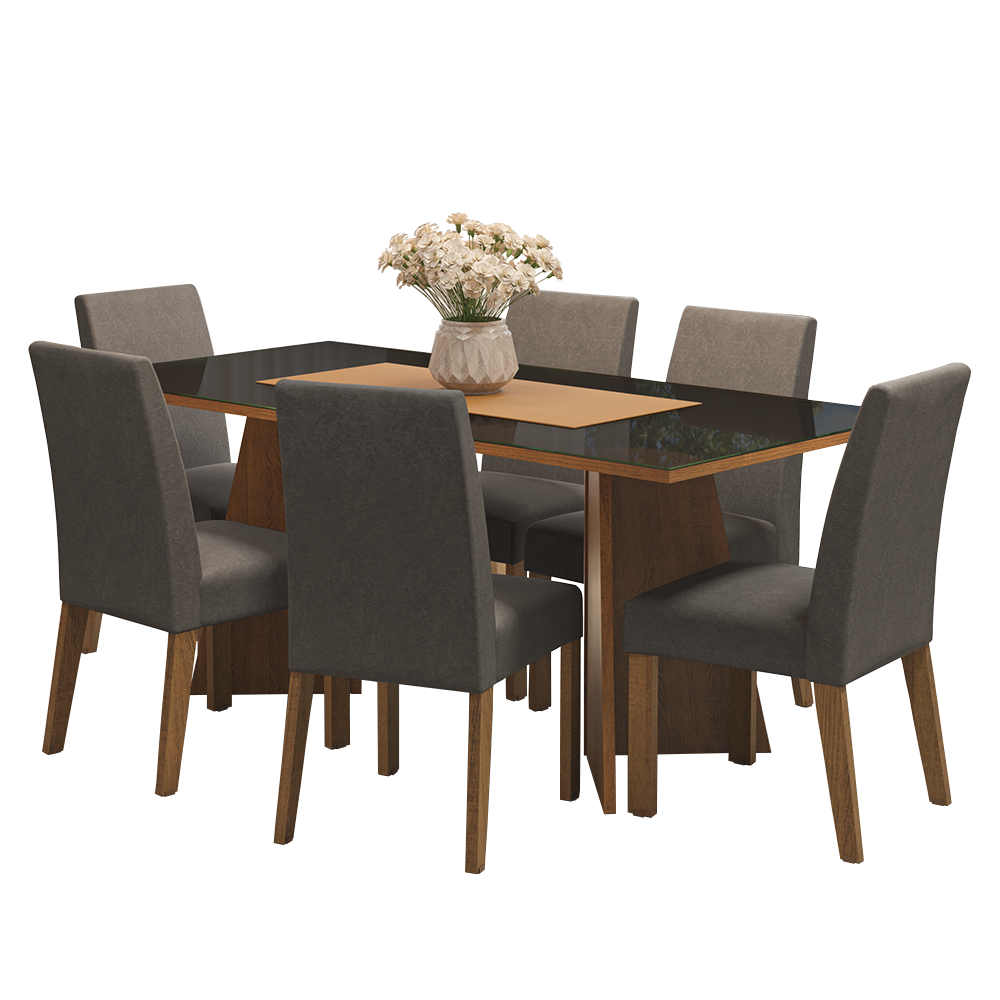 Mesa de Comedor con Mesa y 6 Sillas Valerie Madesa MG