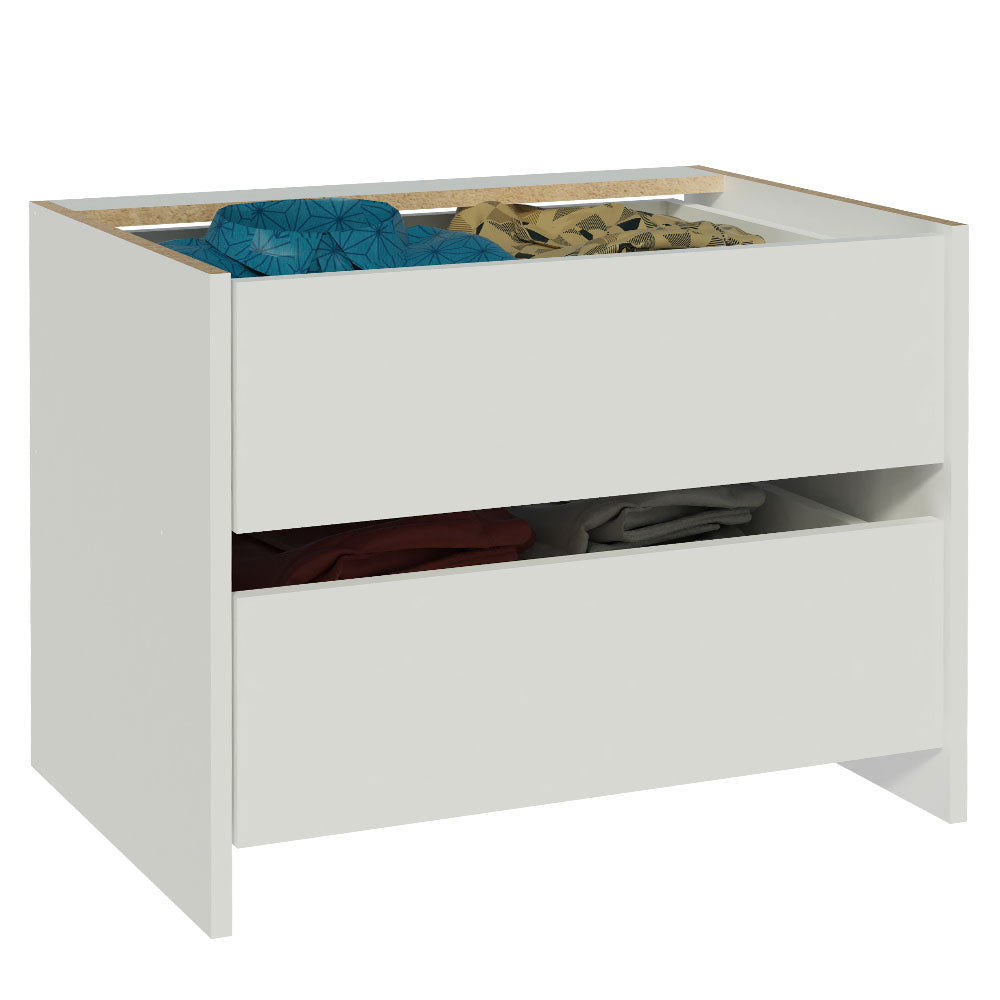 Kit 2 Cajones Blancos para Placard Denver, Monaco y Lyon