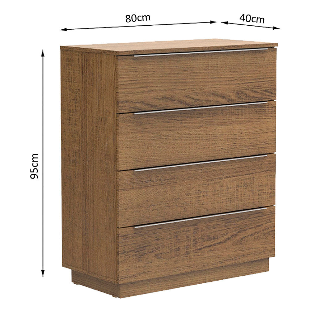 Chifonier 4 Cajones Marrón