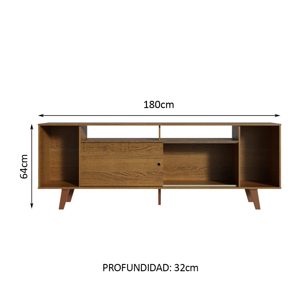 Rack para TV hasta 65 Pulgadas Madesa Cancun con Patas Marrón