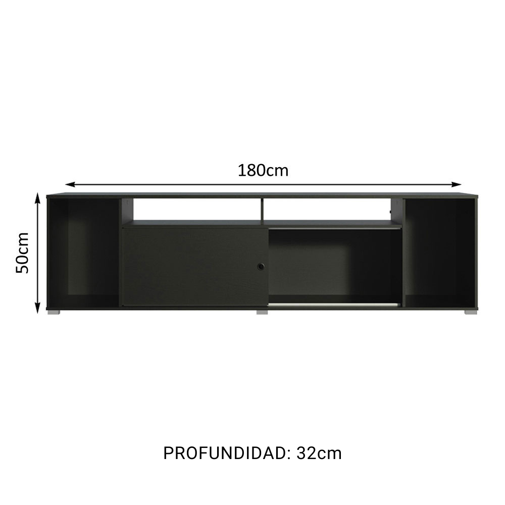 Rack para TV hasta 65 Pulgadas Madesa Cancun Negro