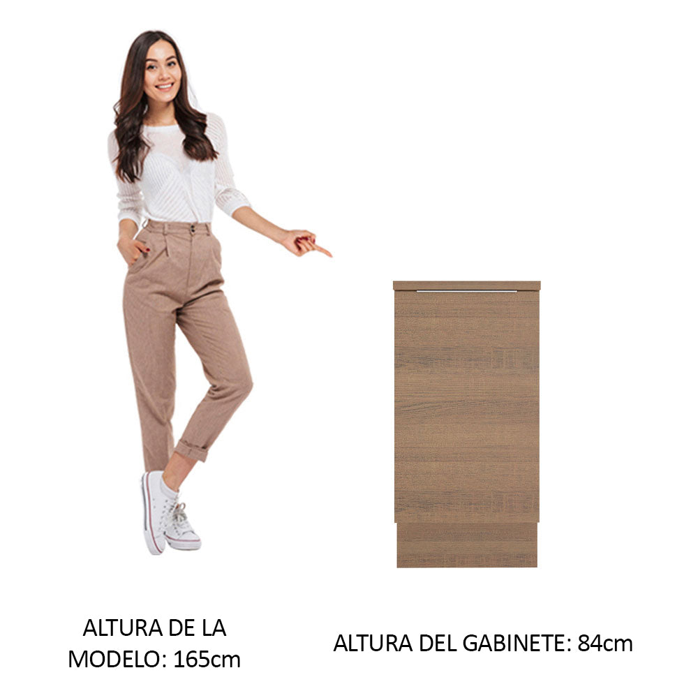 Bajo Mesada Cocina 40 x 60 cm 1 Puerta (Con Mesada) Marrón Stella Madesa