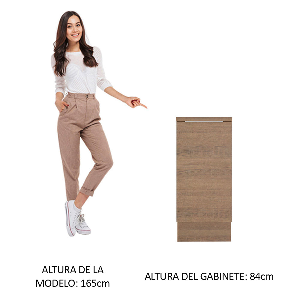 Bajo Mesada Cocina 35 cm 1 Puerta Marrón Stella Madesa