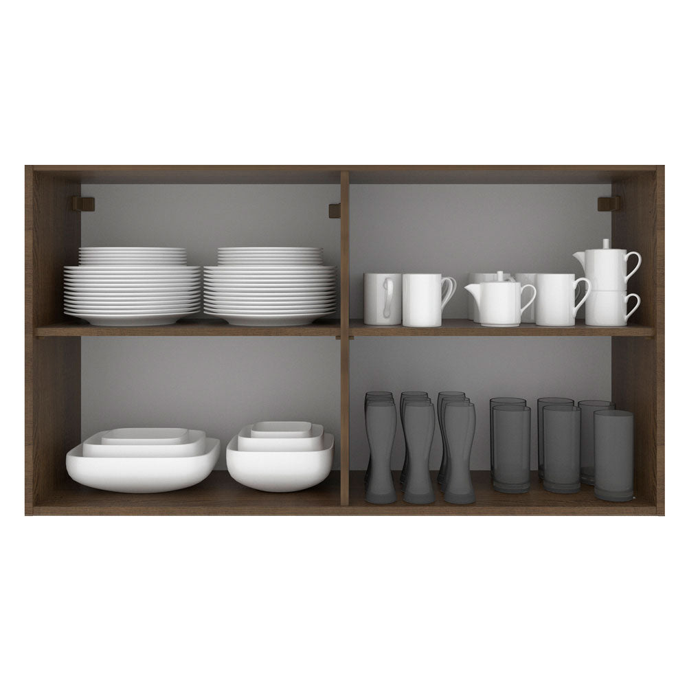 Alacena 120 cm 2 Puertas Stella Marrón