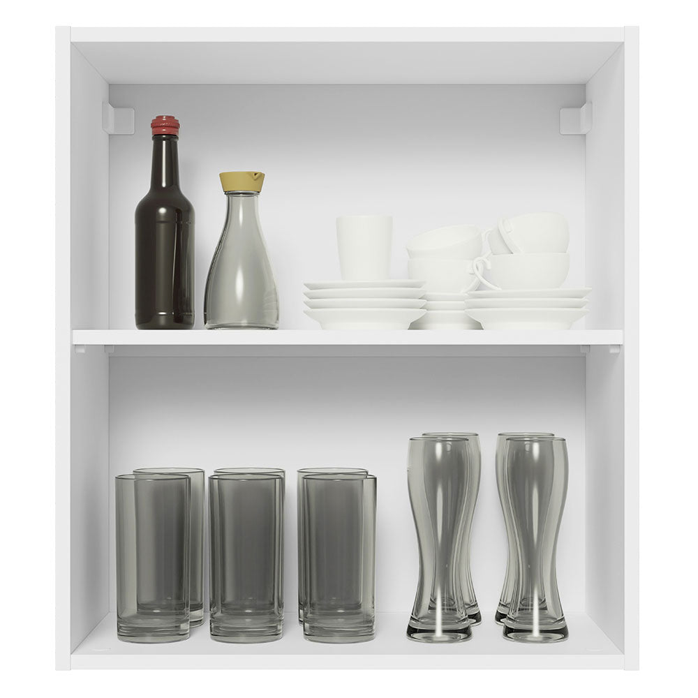 Alacena Cocina 100% MDF 60 cm 1 Puerta Blanco/Negro Acordes Madesa