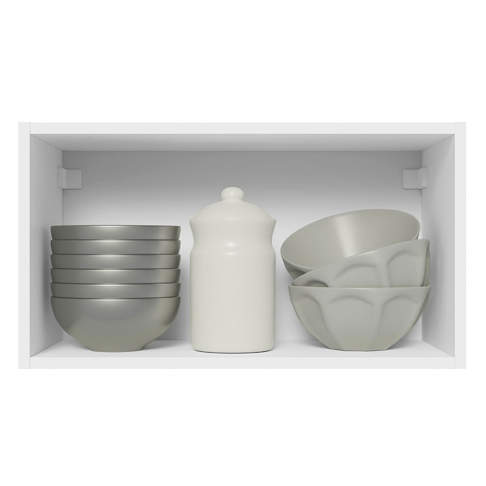 Alacena Cocina 100% MDF 60 cm 1 Puerta Abatible Blanco/Negro Acordes Madesa