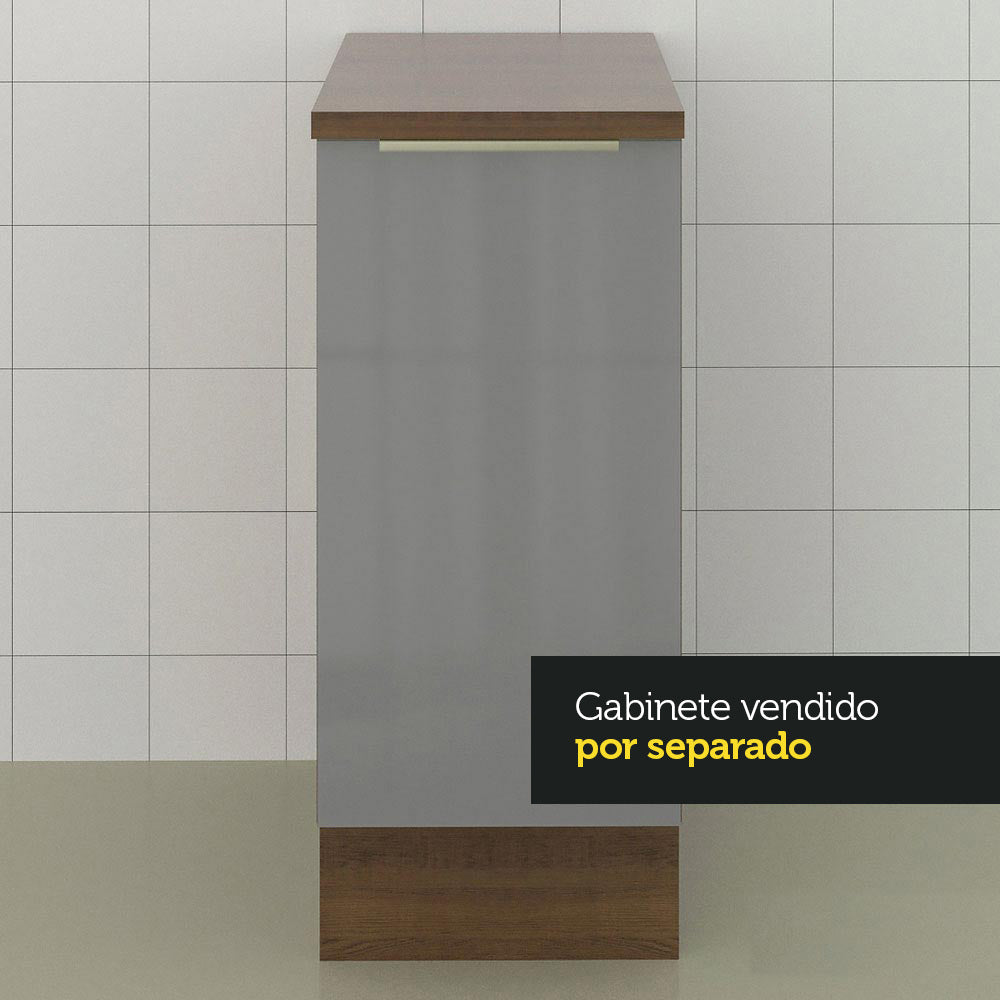 Bacha de acero inoxidable/ Mesada 40 cm Marrón