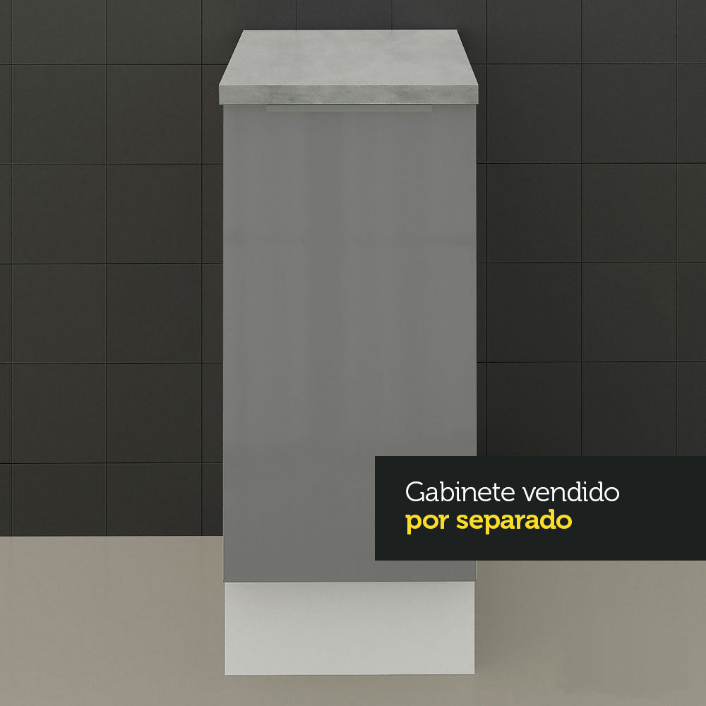 Bacha de acero inoxidable/ Mesada 40 cm Sin cajones Mood