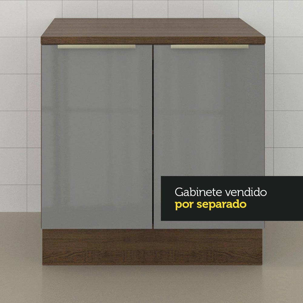Tapa para Bajo Mesada 70 x 60 cm para Cocinas Lux, Glamy e Stella Marrón Madesa