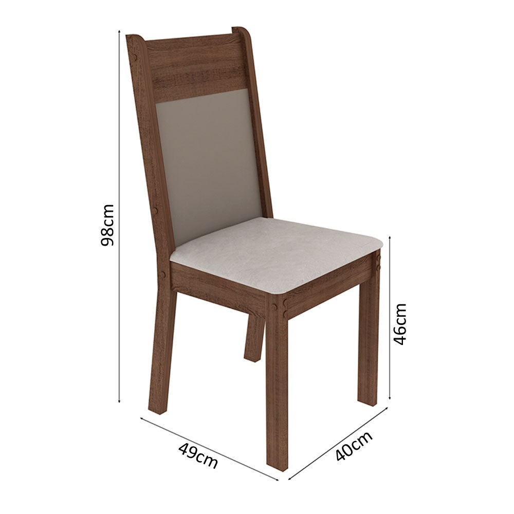 Juego de Comedor con Mesa y 4 Sillas Madesa Dallas MC