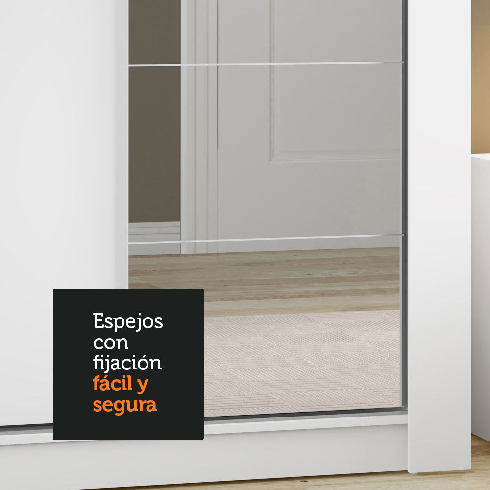 Kit con 3 Espejos de 60 x 49,5 cm para Placard