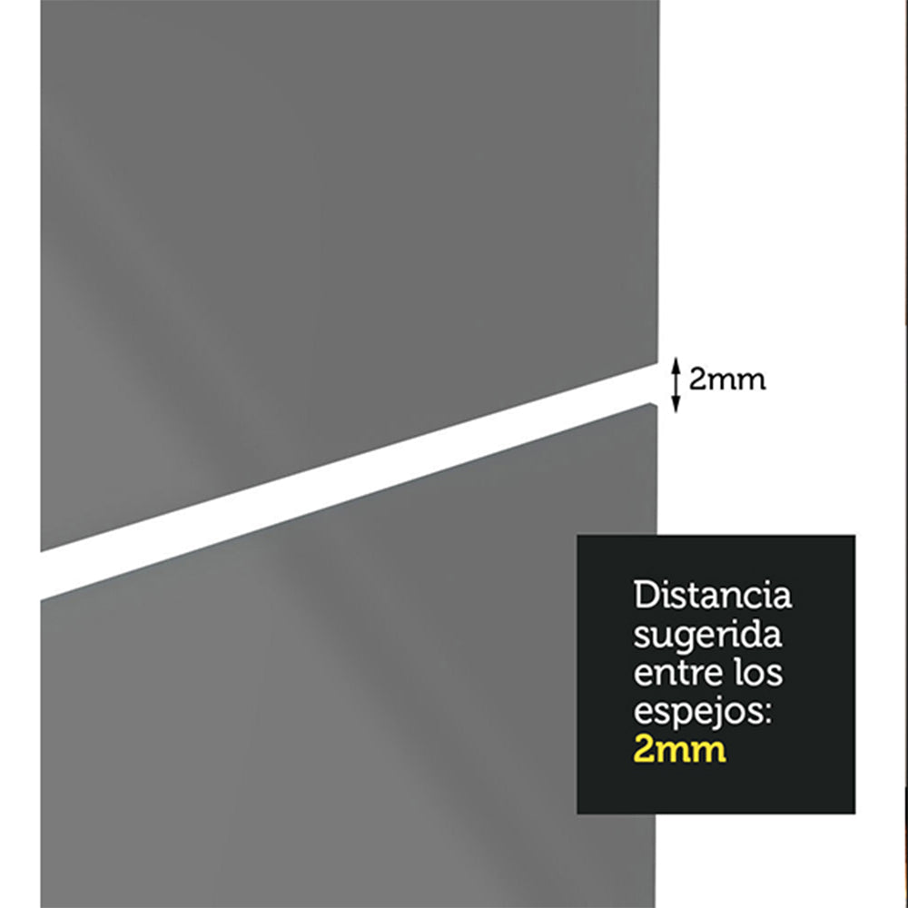 Kit con 3 Espejos de 66.7 x 72.9 cm para Placard