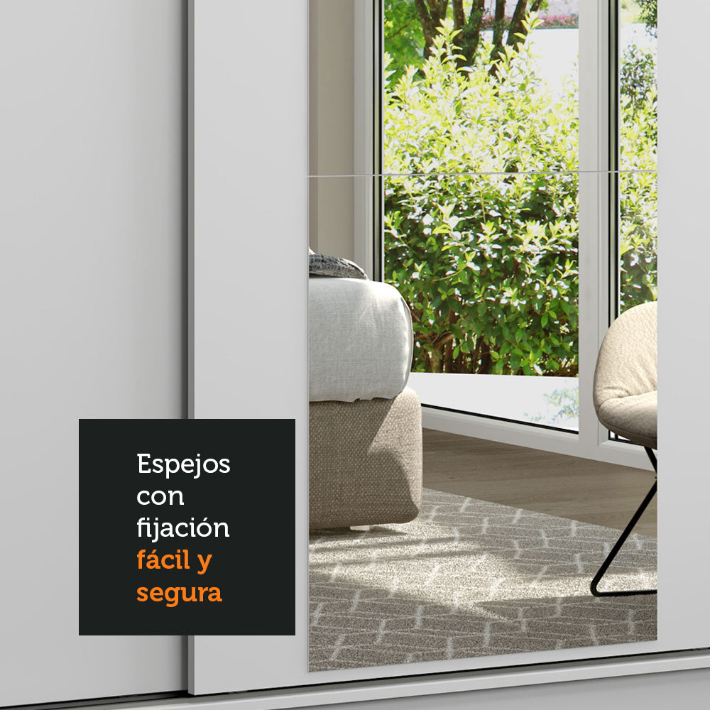 Kit Madesa con 3 Espejos de 59,5 x 45 cm para Placard