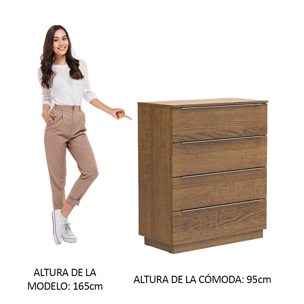 Chifonier 4 Cajones Marrón