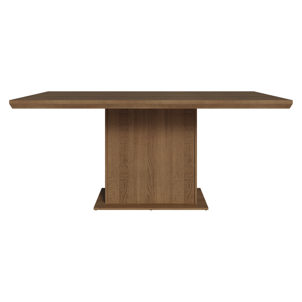 Mesa de Comedor Rectangular Tapa con Borde Biselado Marrón 5275 Madesa