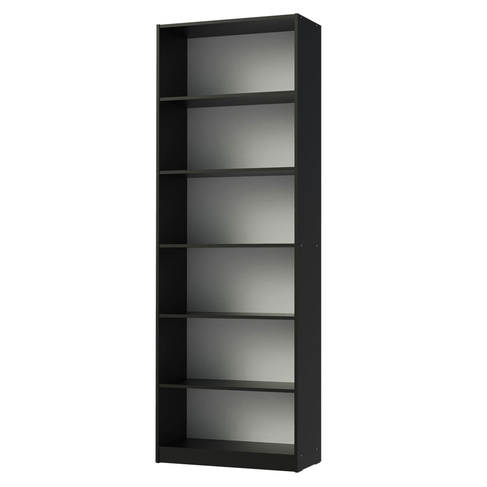Biblioteca Organizador Madesa 6908 con 6 Nichos Negro