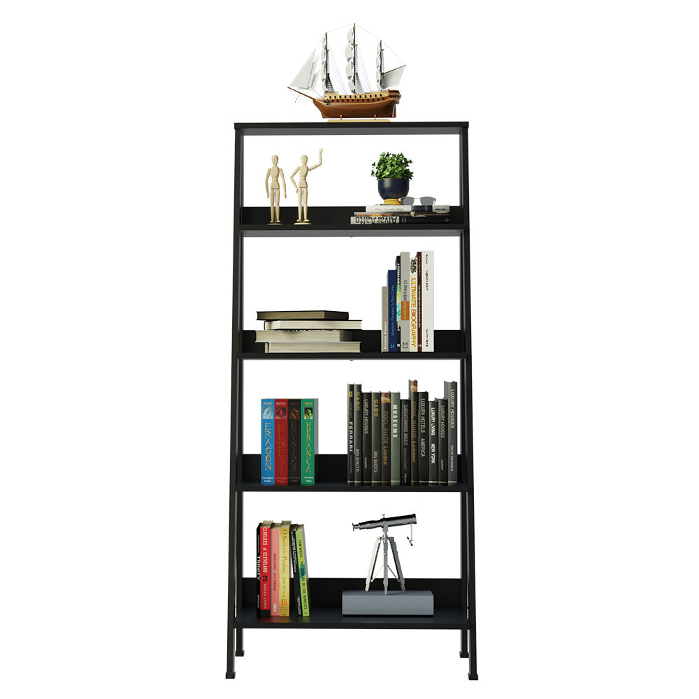 Mueble Biblioteca Librero con 4 Niveles Negro