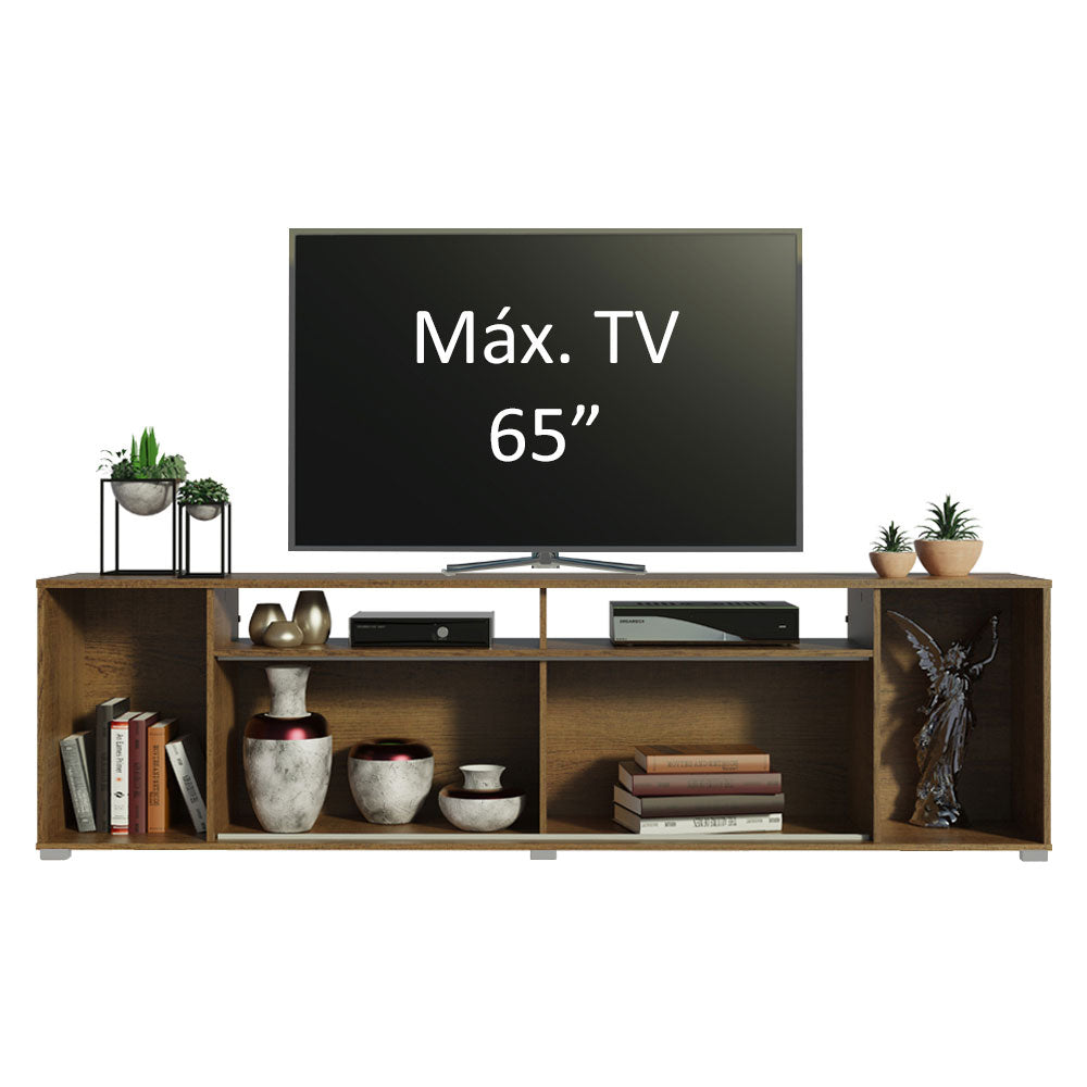Rack para TV hasta 65 Pulgadas Madesa Cancun Marrón/Negro