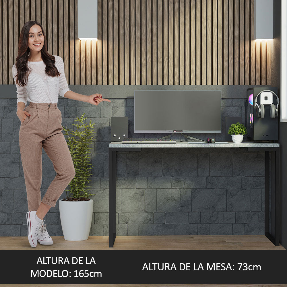Mesa de Escritorio Industrial Gris 120cm Mood Madesa