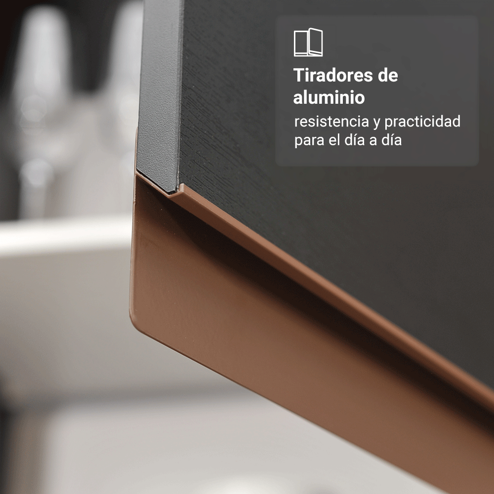 Bajo Messada para Rincón del Café Madesa Reims 2 Puertas Negro