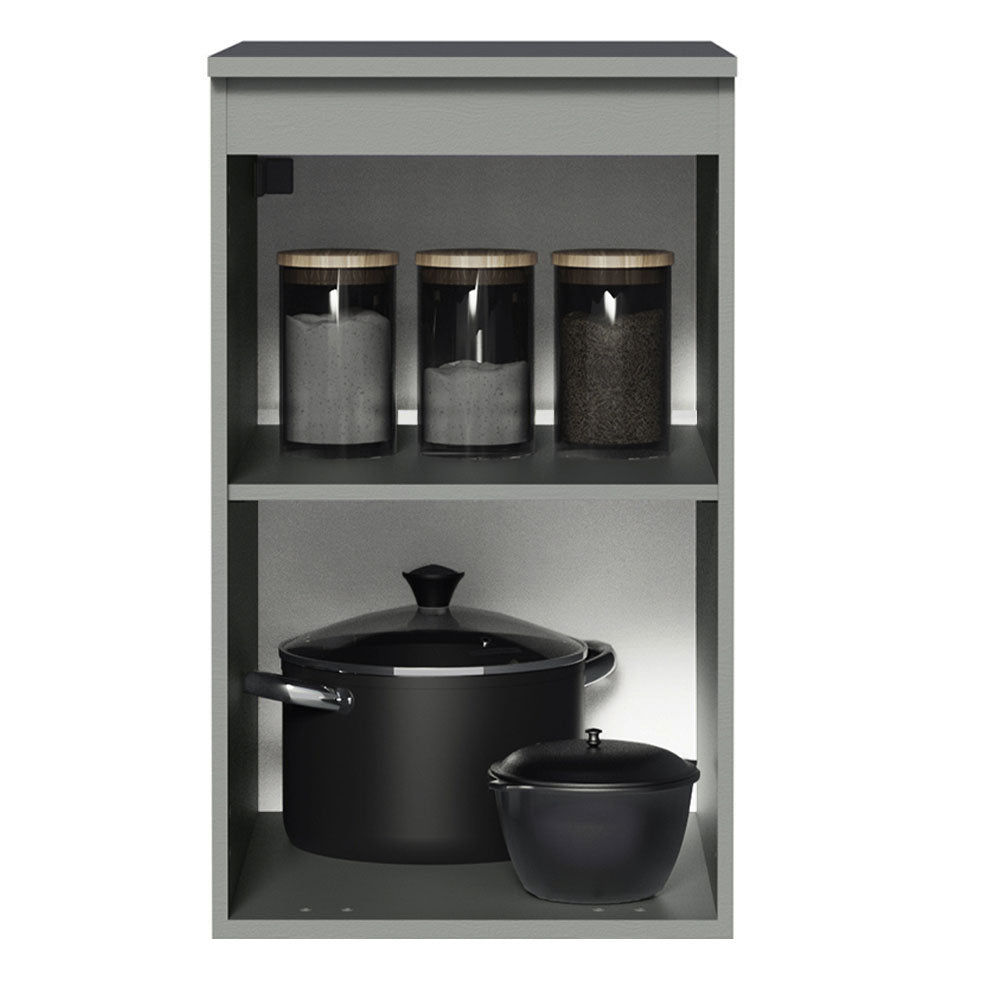 Bajo Mesada 40 cm 1 Puerta Nice Gris