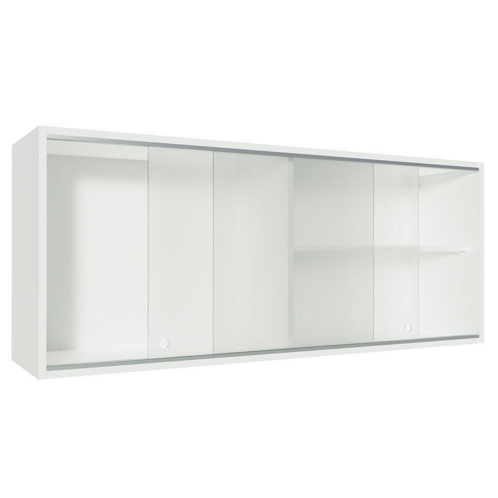 Alacena Cocina 100% MDF 2 Puertas Correderas de Vidrio Blanco Acordes Madesa - 120 cm