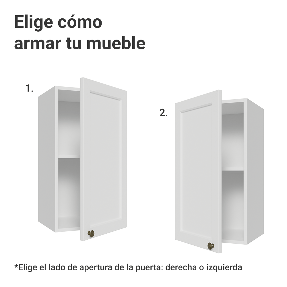 Alacena 35 cm 1 Puerta Blanco Vik Madesa