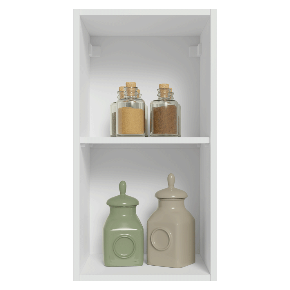 Alacena Cocina 35 cm 1 Pueta Blanco/Crema Vik Madesa