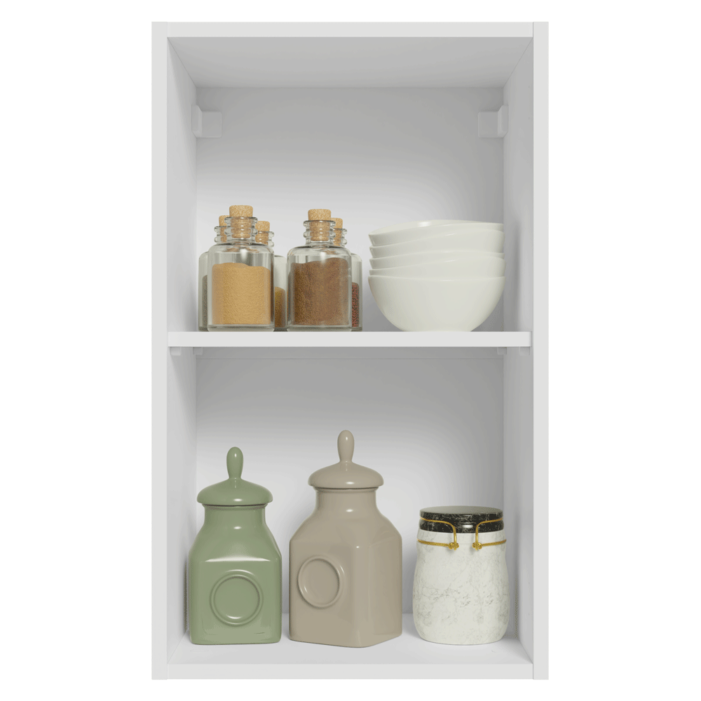 Alacena 40 cm 1 Puerta Blanco/Gris Vik Madesa