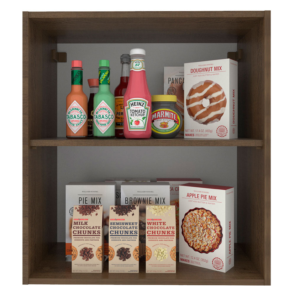 Alacena 60 cm 1 Puerta Stella Marrón