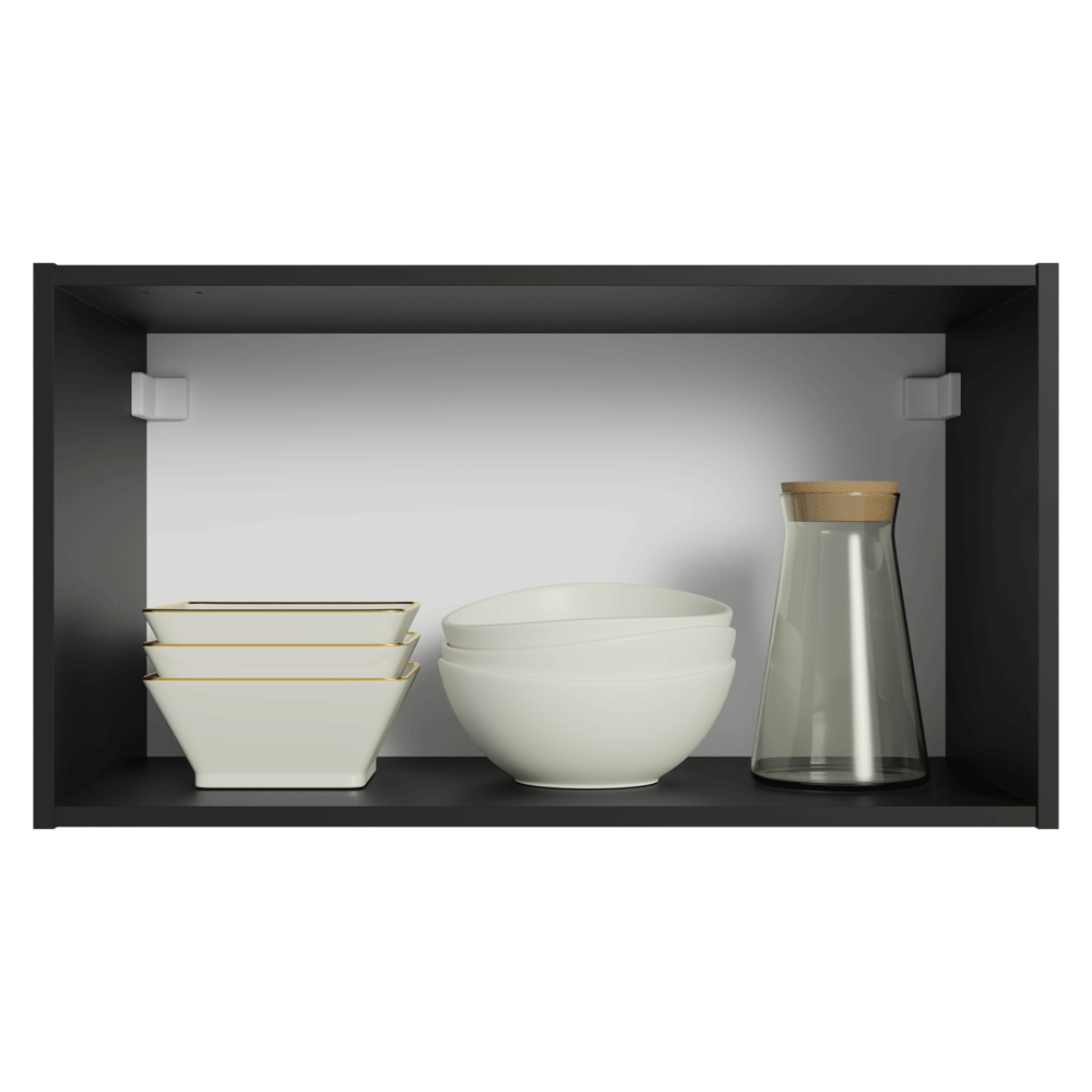 Alacena 60 cm 1 Puerta Abatible Negro Nice Madesa